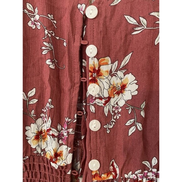 Rusttydustty long floral dress With Short Sleeves women’s size 3XL Mauve - Picture 4 of 6